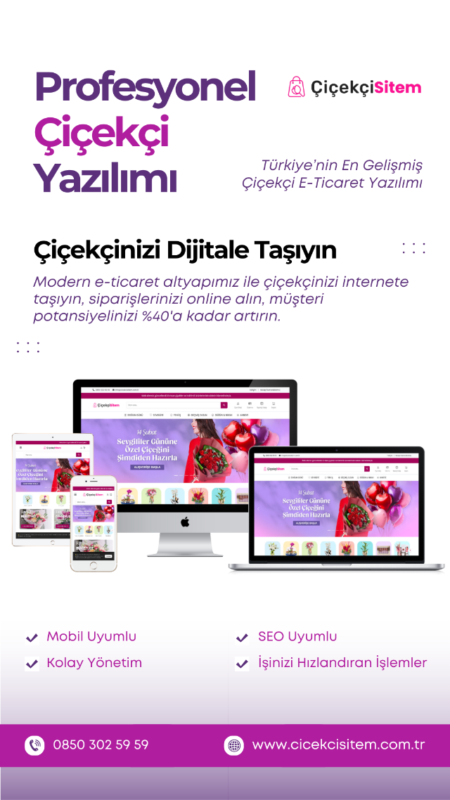 Hazır Çiçekçi Sitesi Yazılımı